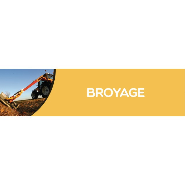 Bandeau Broyage PVC 0,3 X 980 X 250 MM Fond Jaune référence fournisseur 9031117